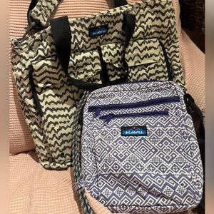 Kavu Women's Tote and Crossbody Set - Black and Cream